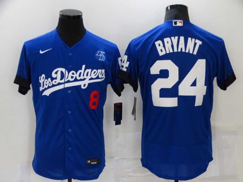 Dodgers 8 & 24 Kobe Bryant Royal 2021 City Connect Flexbase Jersey,We sell and wholesale Dodgers 8 & 24 Kobe Bryant Royal 2021 City Connect Flexbase Jersey on line form chian!